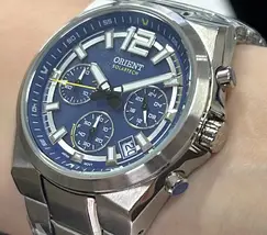 Relógio Orient Solartech Cronógrafo MBSSC281 Prata | Taniguchi Relógios - imagem 4