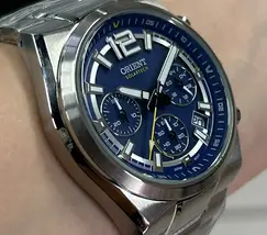 Relógio Orient Solartech Cronógrafo MBSSC281 Prata | Taniguchi Relógios - imagem 3