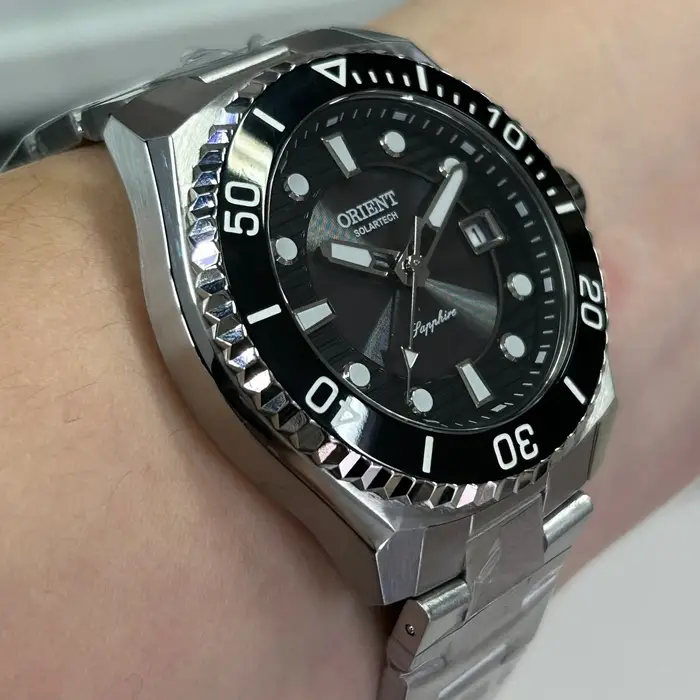 Relógio Orient Solartech ST Elite Sea MBSS1537 Preto | Taniguchi Relógios