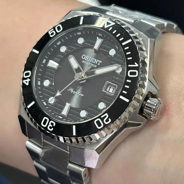 Relógio Orient Solartech ST Elite Sea MBSS1537 Preto | Taniguchi Relógios