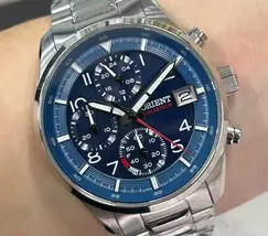 Relógio Orient Solartech Cronógrafo MBSSC308 Prata | Taniguchi Relógios - imagem 1