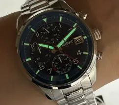 Relógio Orient Solartech Cronógrafo MBSSC308 Prata | Taniguchi Relógios - imagem 6