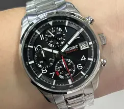 Relógio Orient Solartech Cronógrafo MBSSC308 Prata | Taniguchi Relógios - imagem 1
