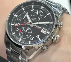 Relógio Orient Solartech Cronógrafo MBSSC308 Prata | Taniguchi Relógios - imagem 4
