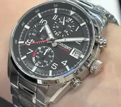 Relógio Orient Solartech Cronógrafo MBSSC308 Prata | Taniguchi Relógios - imagem 4