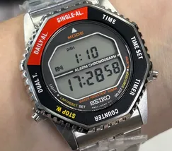 Relógio Seiko Rotocall Digital SMGG19 Preto Vermelho | Taniguchi Relógios - imagem 1