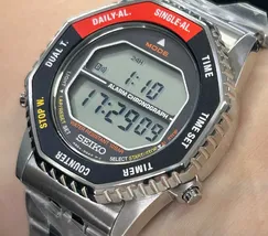 Relógio Seiko Rotocall Digital SMGG19 Preto Vermelho | Taniguchi Relógios - imagem 4