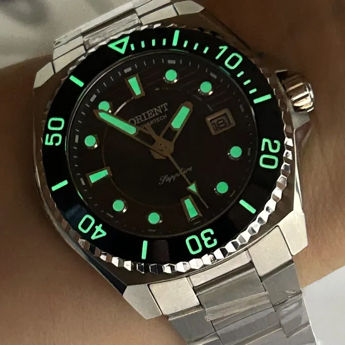 Relógio Orient Solartech ST Elite Sea MBSS1538 Azul | Taniguchi Relógios