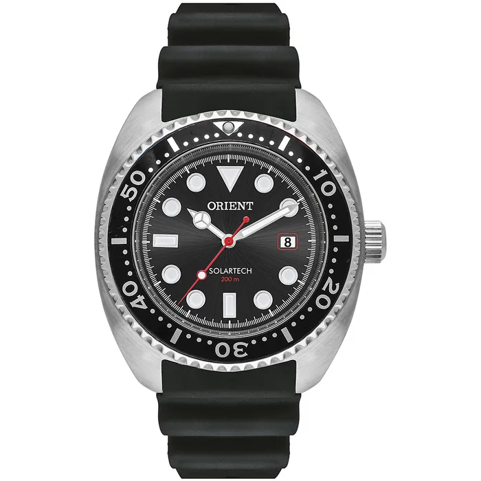 Relógio Orient Solartech Turtle MBSP1038 Prata | Taniguchi Relógios