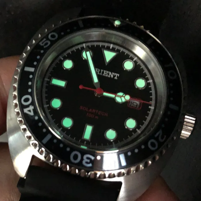 Relógio Orient Solartech Turtle MBSP1038 Prata | Taniguchi Relógios