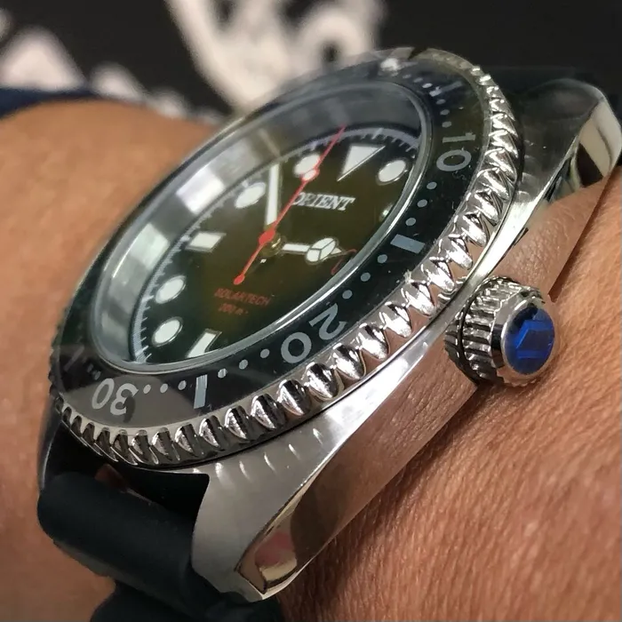 Relógio Orient Solartech Turtle MBSP1038 Prata | Taniguchi Relógios