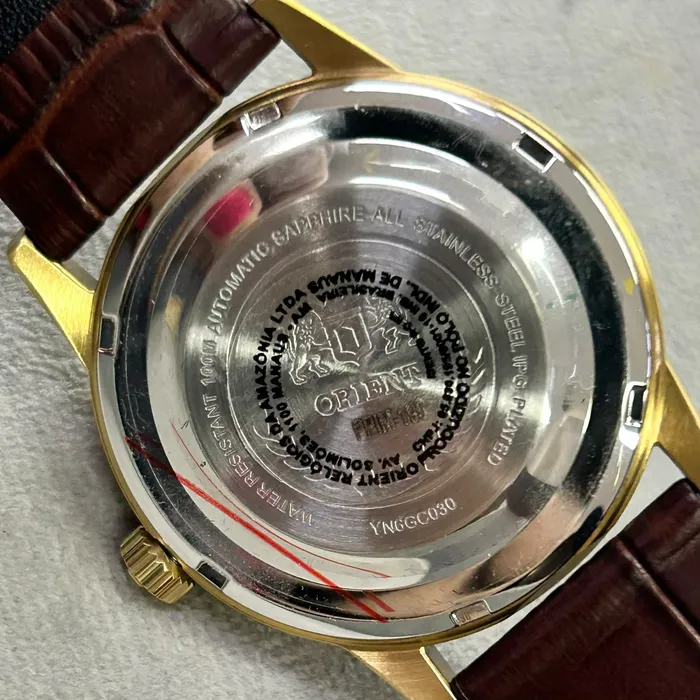 Relógio Orient original Automático Special Calibers YN6GC030 IPG Dourado 37mm | Taniguchi Relógios