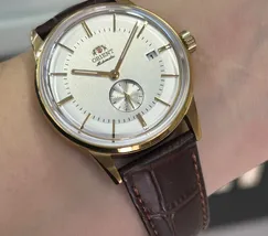 Relógio Orient original Automático Special Calibers YN6GC030 IPG Dourado 37mm | Taniguchi Relógios - imagem 5