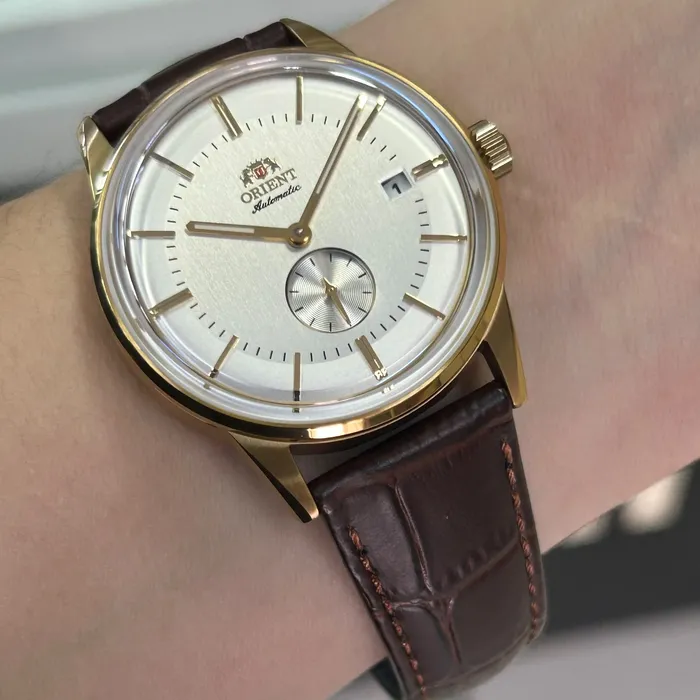 Relógio Orient original Automático Special Calibers YN6GC030 IPG Dourado 37mm | Taniguchi Relógios