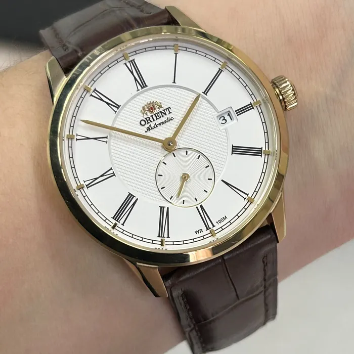 Relógio Orient Automático Special Calibers YN6GC035 IPG Dourado 36mm | Taniguchi Relógios
