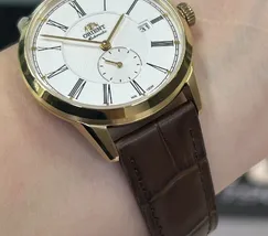 Relógio Orient Automático Special Calibers YN6GC035 IPG Dourado 36mm | Taniguchi Relógios - imagem 5