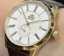 Relógio Orient Automático Special Calibers YN6GC035 IPG Dourado 36mm | Taniguchi Relógios - imagem 4