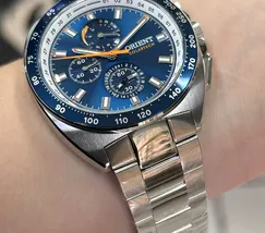 Relógio Orient Solartech Cronógrafo MBSSC298 Azul 42mm | Taniguchi Relógios - imagem 5