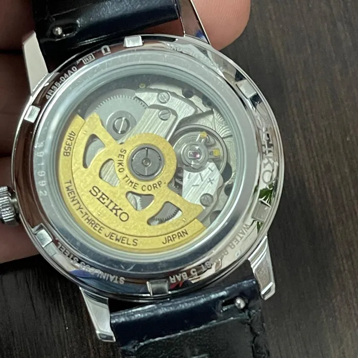 Seiko Presage Cocktail Time SRPE43J1 Old Clock Azul | Taniguchi Relógios