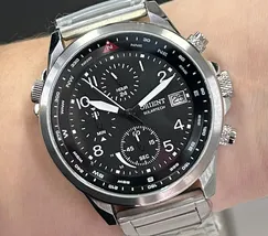 Relógio Orient Solartech Cronógrafo MBSSC287 Prata 44mm | Taniguchi Relógios - imagem 1