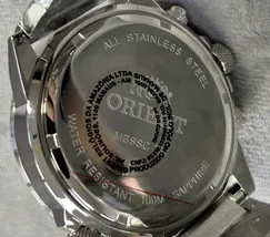 Relógio Orient Solartech Cronógrafo MBSSC287 Prata 44mm | Taniguchi Relógios - imagem 6