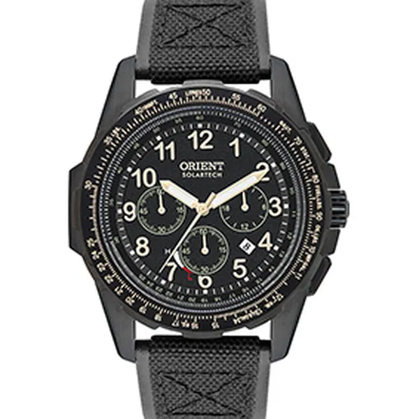 Orient Solartech Cronografo Sports Pilot MPSNC007 Preto