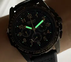 Relógio Orient Solartech Sports Pilot MPSNC007 Preto 45mm | Taniguchi Relógios - imagem 6