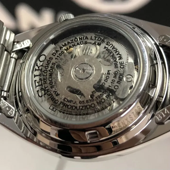 Relógio Seiko 5 Sports Automático SNXS79B1 Preto 37mm | Taniguchi Relógios