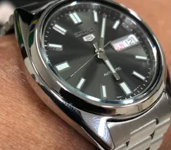 Relógio Seiko 5 Sports Automático SNXS79B1 Preto 37mm | Taniguchi Relógios - imagem 3