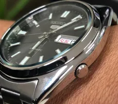 Relógio Seiko 5 Sports Automático SNXS79B1 Preto 37mm | Taniguchi Relógios - imagem 4