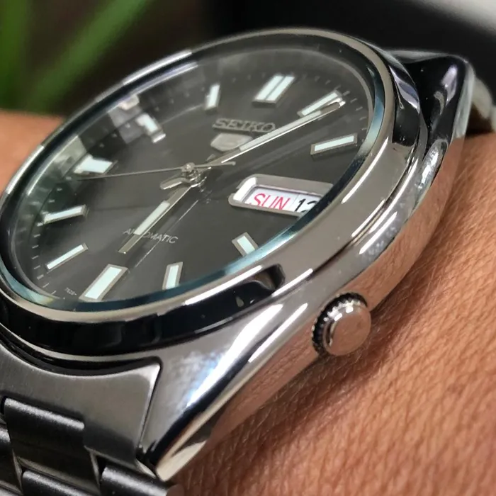 Relógio Seiko 5 Sports Automático SNXS79B1 Preto 37mm | Taniguchi Relógios