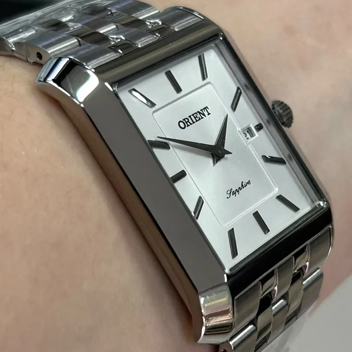 Relógio Orient Eternal Tank Quartz GBSS1059 Prata 29mm | Taniguchi Relógios