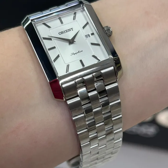 Relógio Orient Eternal Tank Quartz GBSS1059 Prata 29mm | Taniguchi Relógios