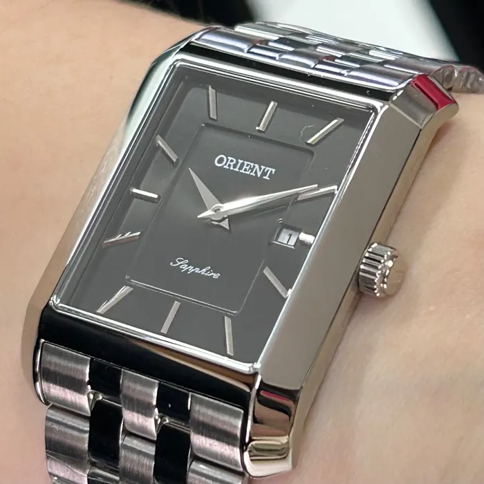 Relógio Orient Eternal Tank Quartz GBSS1059-P1SX Preto 29mm | Taniguchi Relógios