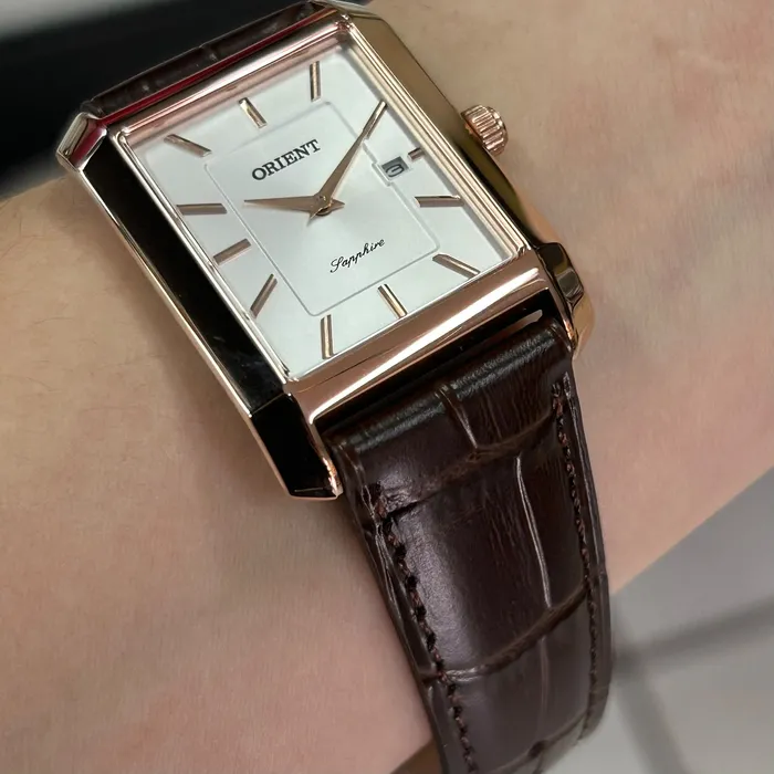 Relógio Orient Eternal Tank Quartz GRSC1004-S1NX Branco 29mm | Taniguchi Relógios