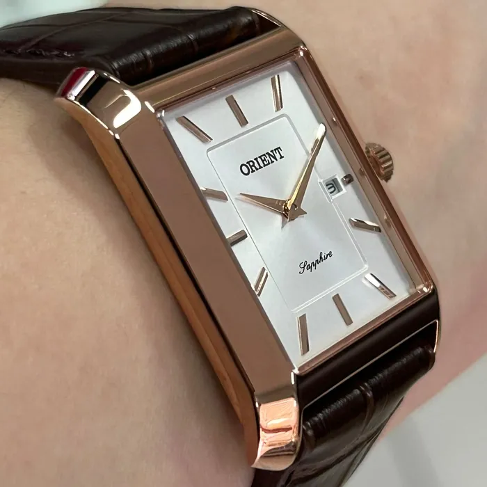 Relógio Orient Eternal Tank Quartz GRSC1004-S1NX Branco 29mm | Taniguchi Relógios