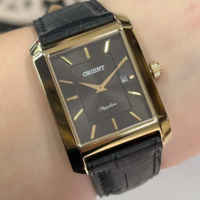 Relógio Orient Eternal Tank Quartz GGSC1003-G1PX Preto 29mm | Taniguchi Relógios