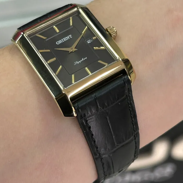 Relógio Orient Eternal Tank Quartz GGSC1003-G1PX Preto 29mm | Taniguchi Relógios