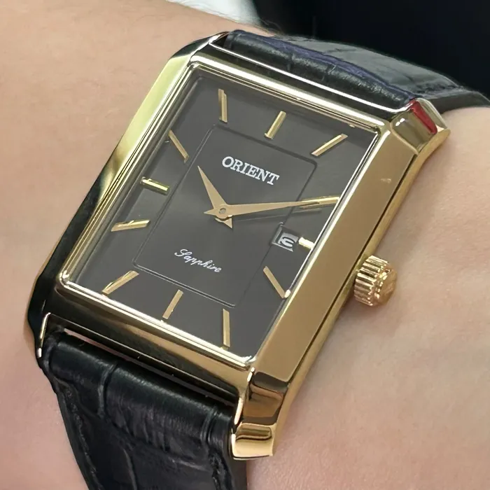 Relógio Orient Eternal Tank Quartz GGSC1003-G1PX Preto 29mm | Taniguchi Relógios