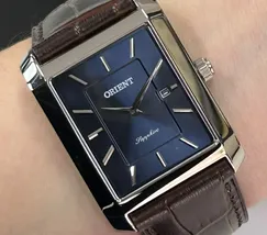 Relógio Orient Eternal Tank Quartz GBSC1014-D1NX Azul 29mm | Taniguchi Relógios - imagem 1