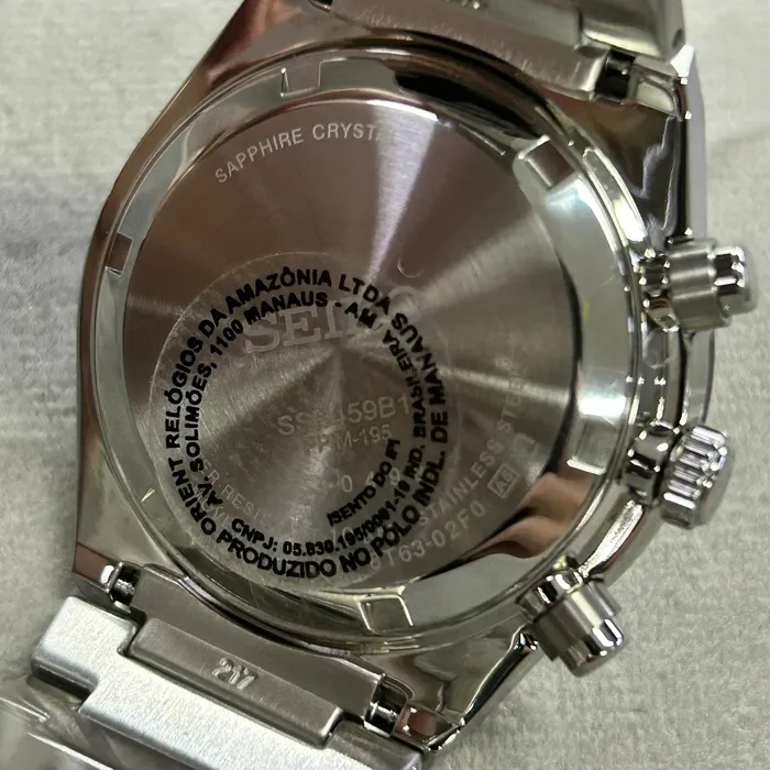 Relógio Seiko Chronograph SSB459B1 Azul Celeste 40mm | Taniguchi Relógios