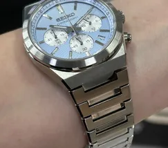 Relógio Seiko Chronograph SSB459B1 Azul Celeste 40mm | Taniguchi Relógios - imagem 5