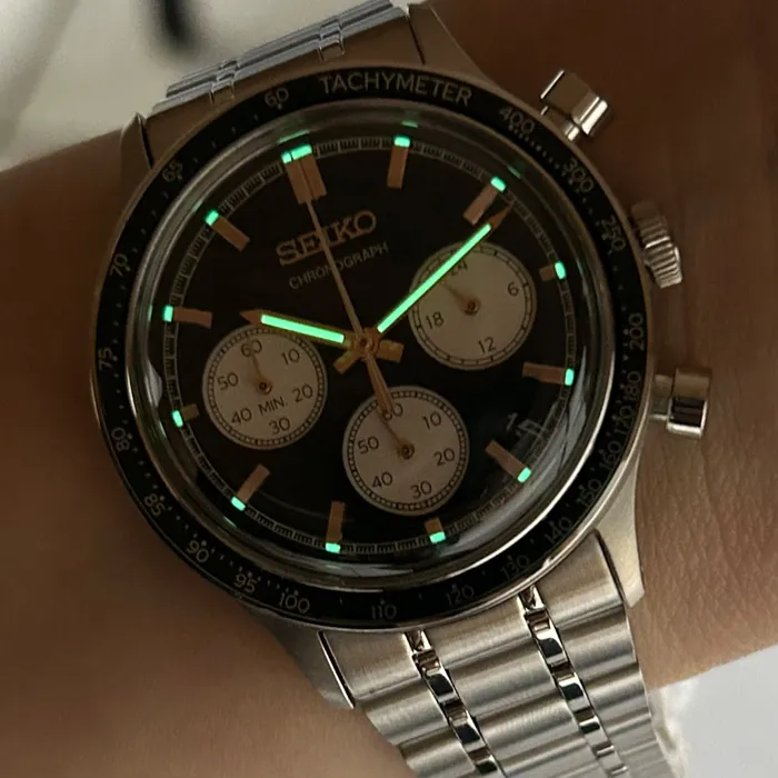 Relógio Seiko Essentials Chronograph SSB481 Verde 38mm | Taniguchi Relógios