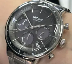 Relógio Orient Solartech Cronógrafo MBSSC265 G1SX Prata 42mm | Taniguchi Relógios - imagem 4