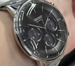 Relógio Orient Solartech Cronógrafo MBSSC265 G1SX Prata 42mm | Taniguchi Relógios - imagem 3