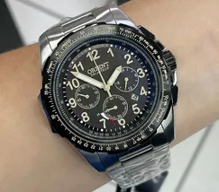 Relógio Orient Solartech Sports Pilot MBSSC289 P2SX Preto 44mm | Taniguchi Relógios - imagem 1