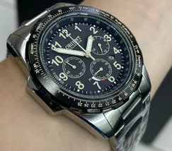 Relógio Orient Solartech Sports Pilot MBSSC289 P2SX Preto 44mm | Taniguchi Relógios - imagem 3