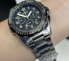 Relógio Orient Solartech Sports Pilot MBSSC289 P2SX Preto 44mm | Taniguchi Relógios - imagem 5