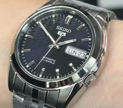 Relógio Seiko 5 Clássico Automático SNK357 Azul 37mm | Taniguchi Relógios - imagem 4