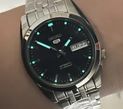Relógio Seiko 5 Clássico Automático SNK357 Azul 37mm | Taniguchi Relógios - imagem 6